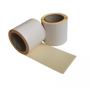 Термотрансферные этикетки бумажные полуглянцевые, 100х72мм, втулка 76мм, 500шт. в рулоне, 12 рулонов в упаковке