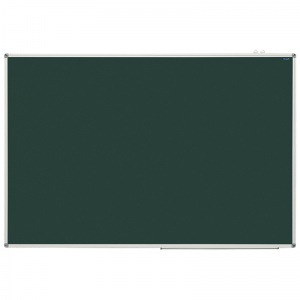 Доска магнитно-меловая OfficeSpace (150x100см, алюминиевая рамка, полочка) зеленая (307562)