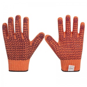 Перчатки защитные текстильные Чибис ХБТ, с ПВХ покрытием, 7 класс, размер 9 (L), 1 пара