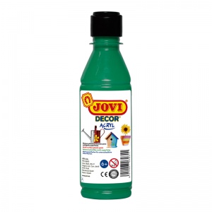 Краска акриловая художественная Jovi, 250мл, пластиковая бутылка, темно-зеленый (68019)