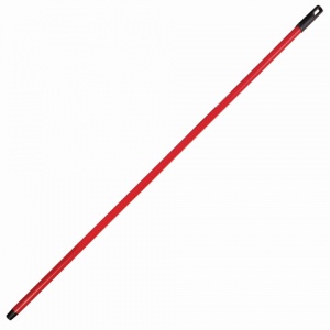 Ручка для щеток Лайма Стандарт, 120см, еврорезьба, металлопластик 0,3мм (605238)