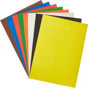 Набор цветной бумаги и картона №1 School Отличник (8 цветов, 8 листов бумаги, 8 листов картона, А4, немелованная)