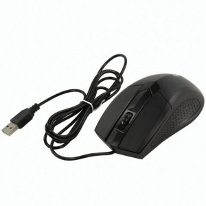 Мышь оптическая проводная Defender Optimum MB-270, USB, 2 кнопки + 1 колесо-кнопка, черная (52270), 40шт.
