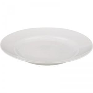 Тарелка обеденная Добруш 240мм, фарфоровая, белая, 1шт. (C0170)