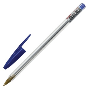 Ручка шариковая Staff "Basic Budget BP-04" (0.5мм, синий цвет чернил, ШК) 50шт. (143868)