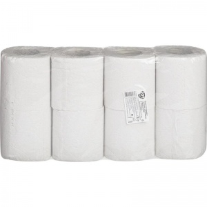 Бумага туалетная 2-слойная Joy Eco, белая, 17.5м, 8 рул/уп по 17.5м