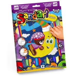 Картина (фреска) из песка Danko toys "Sand Art. Мишка", картонная коробка (SA-02-01)