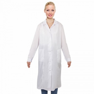 Мед.одежда Халат женский белый, тиси (размер 48-50, рост 158-164, плотность ткани 120 г/м2) (610733)