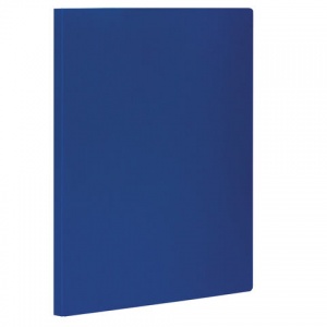 Папка с зажимом Staff (А4, до 100л., пластик) синяя, 10шт. (229232)
