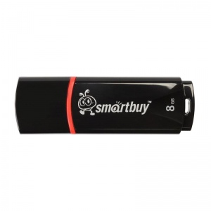 Флэш-диск USB 8Gb SmartBuy Crown, черный