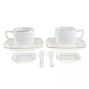 Чайный набор фарфоровый Снежная Королева, на 2 персоны (8 предметов)