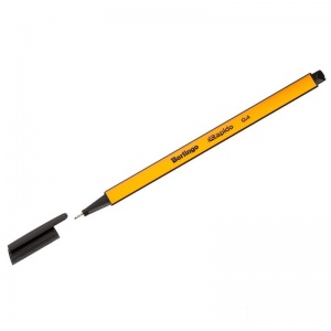 Ручка капиллярная Berlingo Rapido (0.4мм, трехгранная) черная (CK_40100)