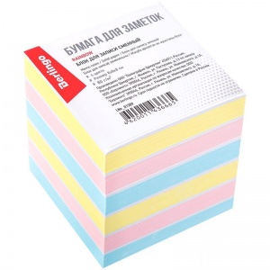 Стикеры (самоклеящийся блок) Berlingo Rainbow, 80x80мм, 4 пастельных цвета, 800 листов (LNn_01309), 12 уп.
