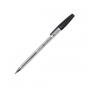 Ручка шариковая Brauberg M-500 Classic (0.35мм, черный цвет чернил, корпус прозрачный) 50шт. (143445)
