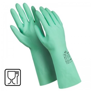 Перчатки защитные латексные Manipula Specialist "Контакт" КЩС, размер 7-7.5 (S), зеленые, 1 пара (L-F-02/CG-945)