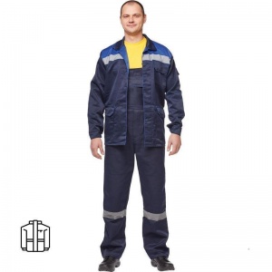 Куртка летняя мужская л03-КУ с СОП, синяя (размер 52-54 рост 158-164)