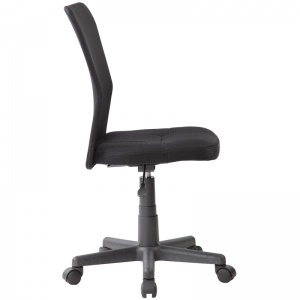 Кресло офисное Helmi HL-M06 "Compact", ткань, спинка сетка черная/сиденье TW черная, без подлокотников (306210)