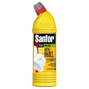 Средство для сантехники Sanfor WC gel "Лимонный фреш", 1кг (1954)