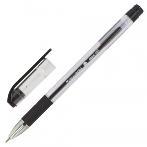 Ручка шариковая Brauberg Max-oil (0.35мм, черный цвет чернил, масляная основа) 1шт. (142142)