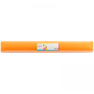 Фетр цветной для творчества ArtSpace 50x70см, 2мм, оранжевый, в рулоне (Фцр_38071)
