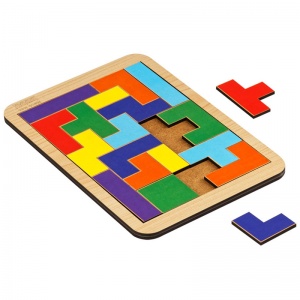 Игра-головоломка Три Совы "Тетрис малый", яркие цвета, дерево (ГЛ00007)