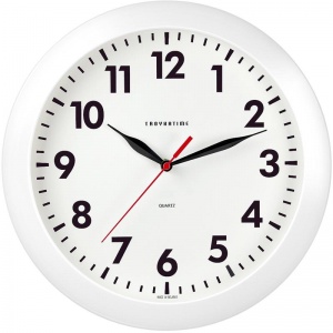 Часы настенные аналоговые Troyka 11110118, круглые, 29х29х3.8см