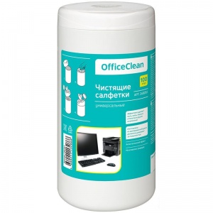 Салфетки чистящие влажные OfficeClean, универсальные, 100шт. (248262)
