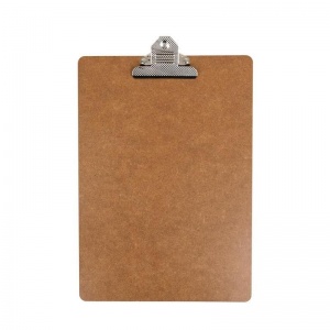 Папка-планшет Attache (A4, до 110 листов, ДВП, с зажимом) коричневый