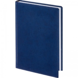 Ежедневник недатированный А5 Attache "Сиам" (176 листов) обложка кожзам, синяя