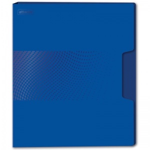 Папка-скоросшиватель с пружинным механизмом Attache Digital (А4, до 120л., пластик) синяя, 20шт.