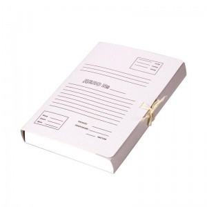 Папка с завязками картонная "Дело №" (А4, 300 г/м2, на 400л., картон немелованный) белая, 2шт., 8 уп.