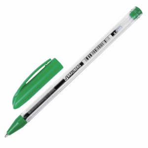 Ручка шариковая Brauberg Rite-oil (0.35мм, зеленый цвет чернил, масляная основа) 1шт. (142149)