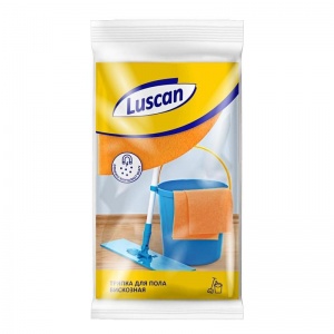 Тряпка для мытья пола Luscan, 50х60см, универсальная вискоза, 35шт.
