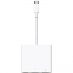 Адаптер видео Apple, USB-C Digital AV Multiport Adapter, белый (MUF82ZM/A)