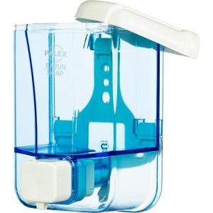 Диспенсер для жидкого мыла Palex 3420-1, 500мл, пластик синий прозрачный