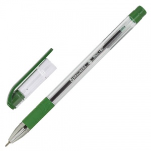 Ручка шариковая Brauberg Max-oil (0.35мм, зеленый цвет чернил, масляная основа) 1шт. (142144)