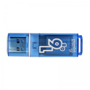 Флэш-диск USB 16Gb SmartBuy Glossy, USB2.0, синий (SB16GbGS-B), 25шт.