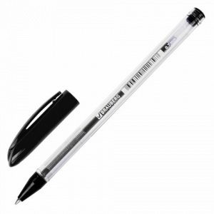 Ручка шариковая Brauberg Rite-oil (0.35мм, черный цвет чернил, масляная основа) 1шт. (142147)
