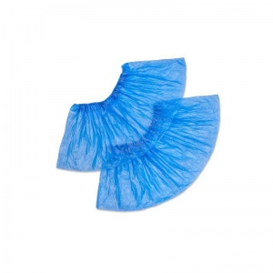 Бахилы одноразовые полиэтиленовые АРТ 40 (24мкм, гладкие, прочные, 3.5г, голубые, 50 пар в упаковке)