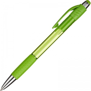 Ручка шариковая автоматическая Attache Happy (0.5мм, синий цвет чернил, корпус зеленый) 12шт.