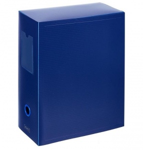 Короб архивный Attache (245x120x330мм, 120мм, до 1150л., пластик) синий