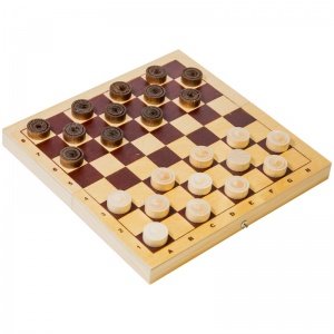 Игра настольная Шашки деревянные с доской (Орловские шахматы) (С-16/D-2)