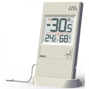 Термогигрометр RST 01595 с выносным термосенсором, слоновая кость