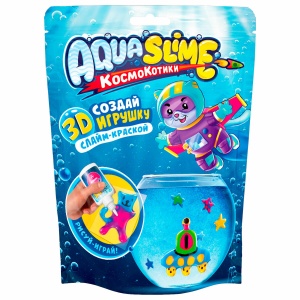 Набор для создания фигурок из цветного геля Slime Mini "Aqua Slime", шаблоны(AQ003)