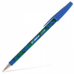 Ручка шариковая Beifa AA 110 (0.5мм, синий цвет чернил, прорезиненный корпус) 1шт. (АА110D-BL)