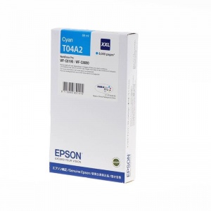 Картридж оригинальный Epson C13T04A240 (8000 страниц) голубой
