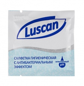 Салфетки влажные Luscan, антибактериальные, в инд. упаковке, 1000шт.