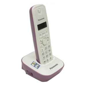 Радиотелефон Panasonic KX-TG1611RUF, белый/сиреневый