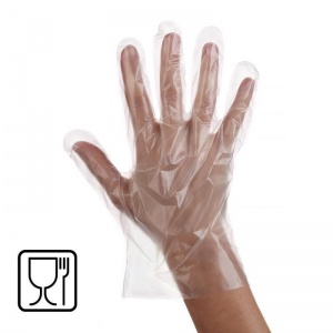 Перчатки одноразовые полиэтиленовые, размер L, прозрачные, 50 пар в упаковке