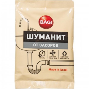 Средство для прочистки труб Bagi "Шуманит", гранулы, 70г